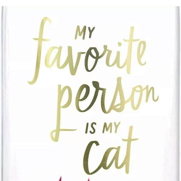HALLMARK MY FAV PERSON IS MY CAT Water Bottle Bundle 1 hydro flask water bottle - Picture 5 of 6